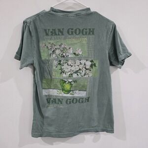 Pierce Archive Mens Van Gogh T Shirt Size Small Art Floral Artist Retro